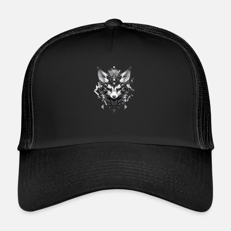 Mecha Tier Tiger Wolf Fuchs Dino Bär Cyborg Trucker Cap