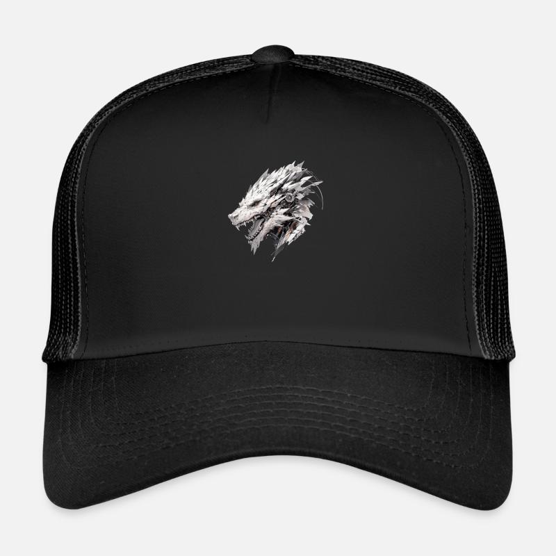 Mecha Animal Tiger Wolf Fox Dino Bear Cyborg Trucker Cap