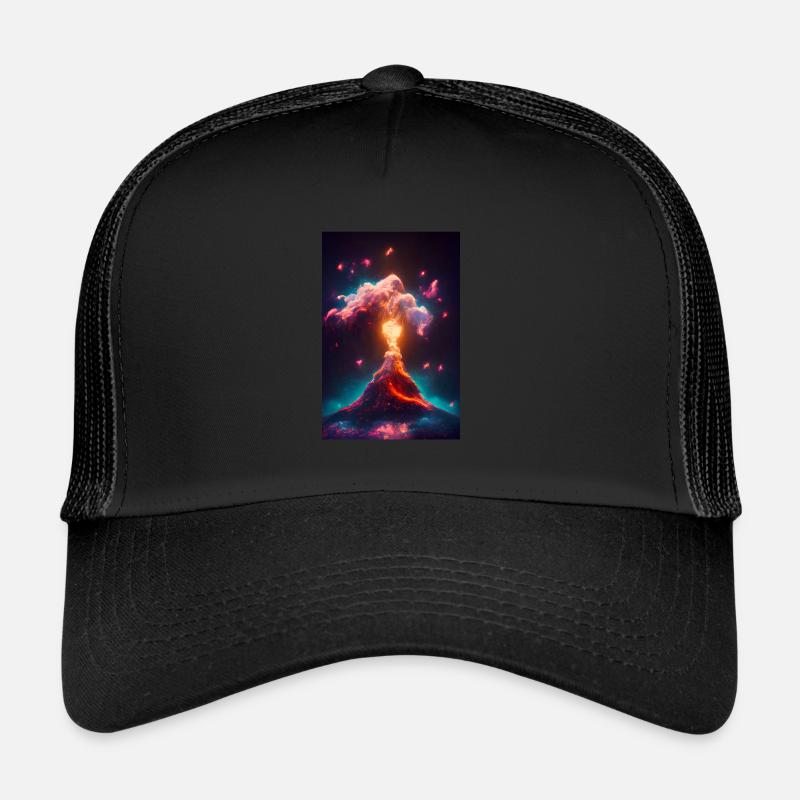 Erupting Nebula Volcano Trucker Cap