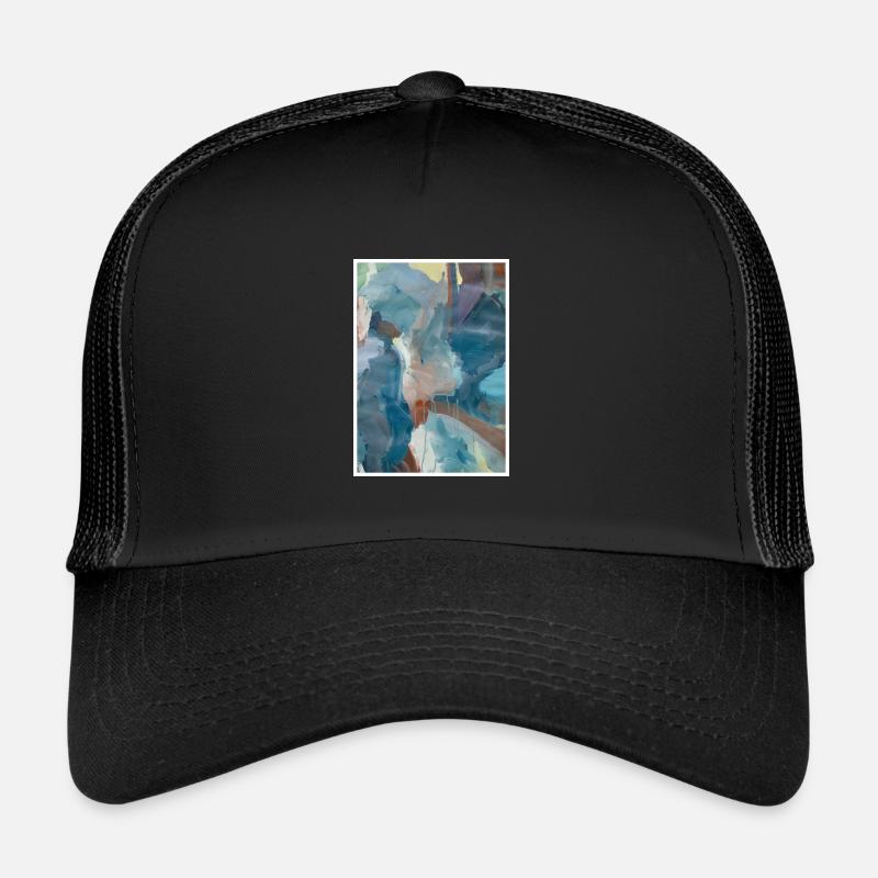 Tirage d'art original "Marrakech" - Casquette trucker  - noir/noir