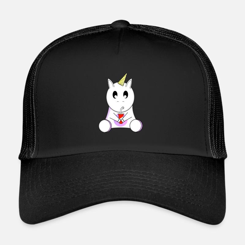 licorne qui boit dans un coca Casquette trucker 