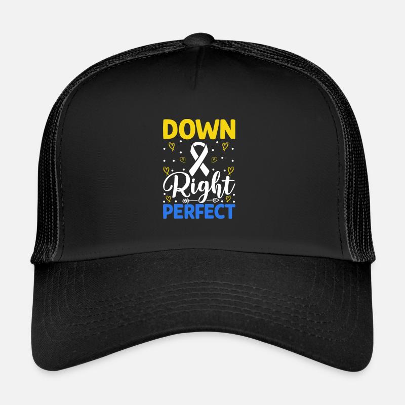 Down Right Perfect T21 Down Syndrome Awareness Trucker Cap