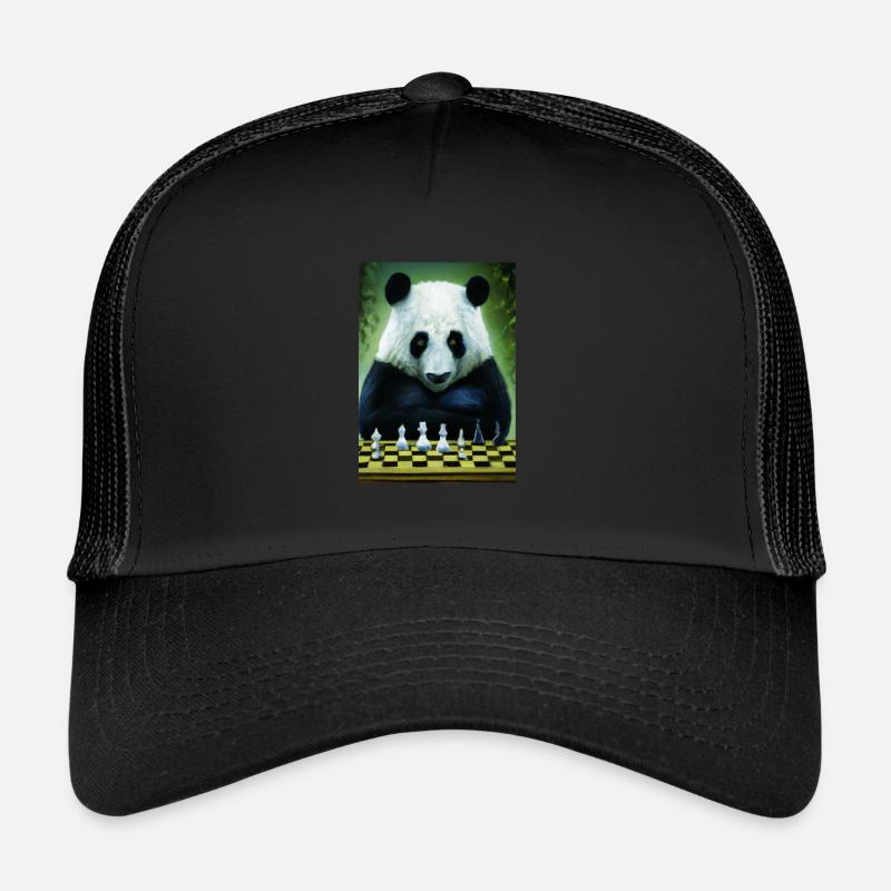 Panda spielt Schach Trucker Cap