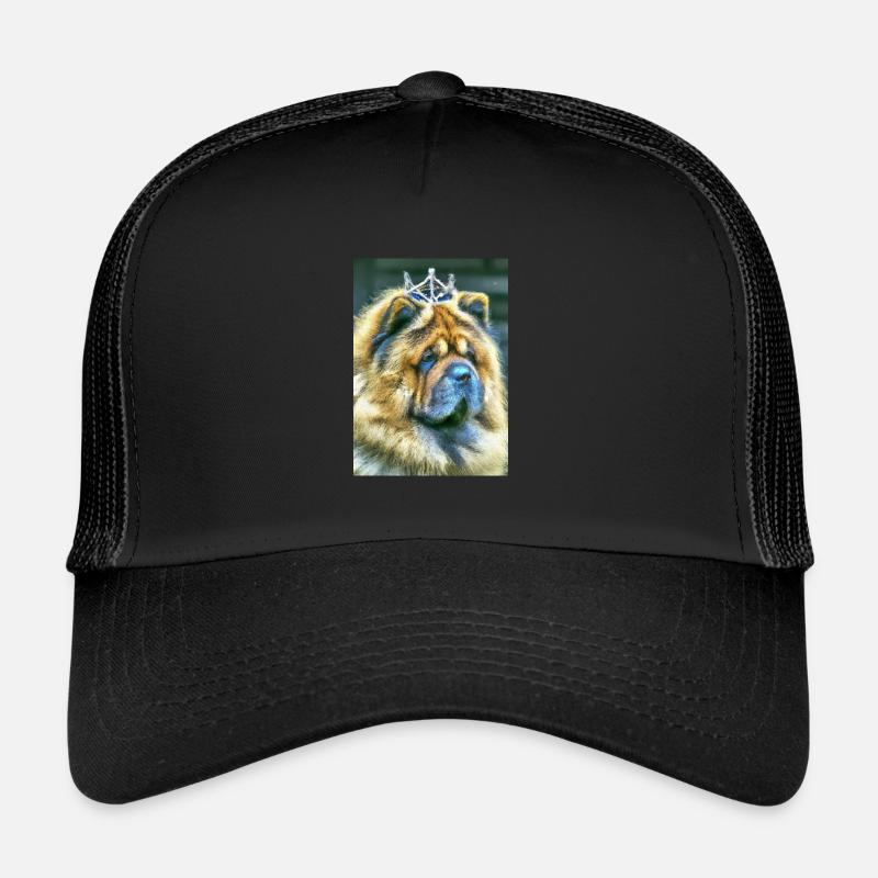 Chow Chow mit Krone Trucker Cap