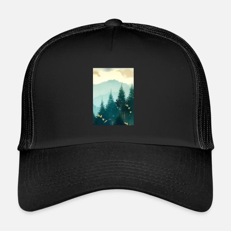 Nebliger Wald Trucker Cap
