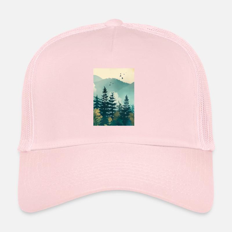 Nebliger Wald Trucker Cap