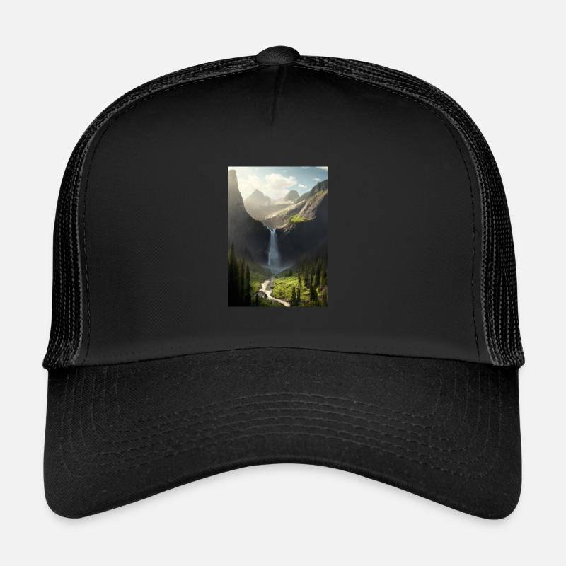 Wasserfall in der Natur Trucker Cap