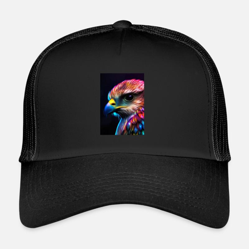 Buntes Vogelgesicht Trucker Cap
