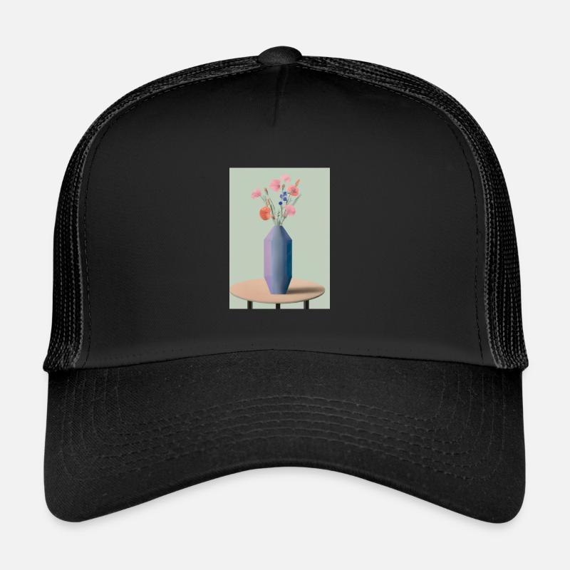 Fancy Blumen Vase Trucker Cap