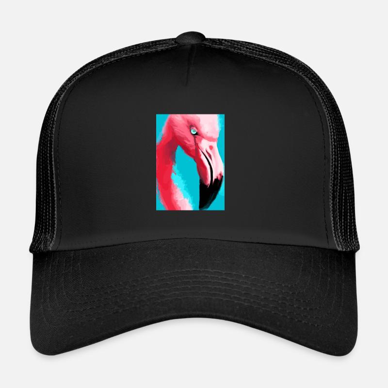 Flamingo-Kopf Trucker Cap