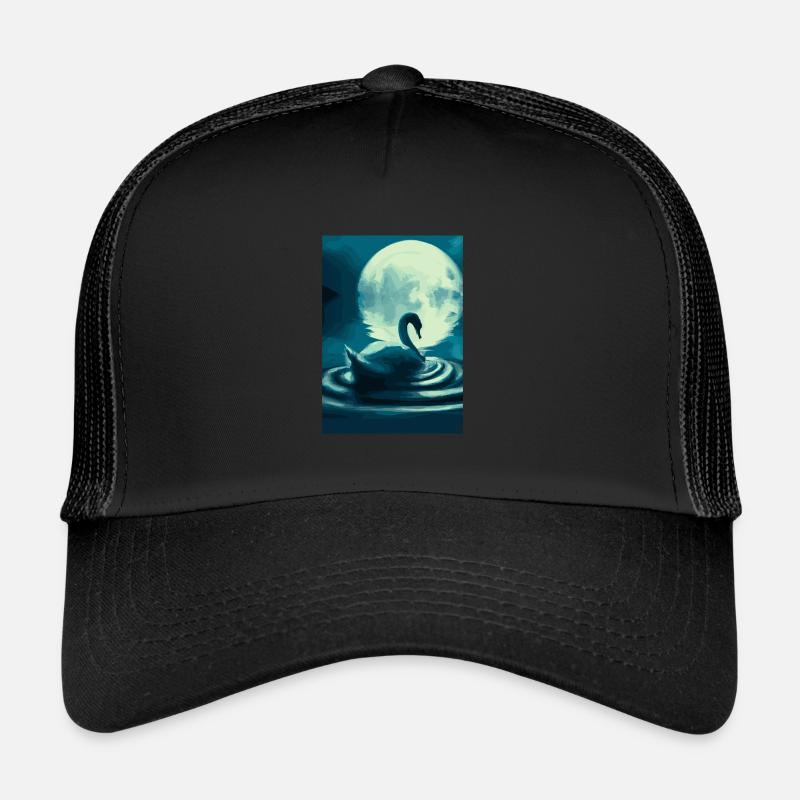 Schwan im Vollmond Trucker Cap