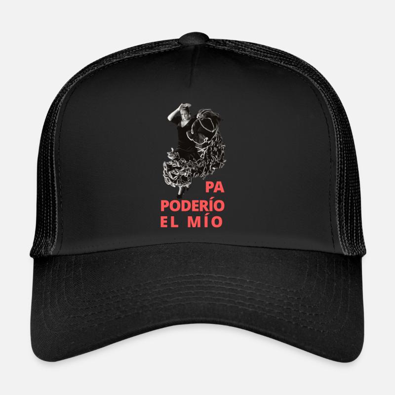 Lola Flores _ Pa poderio, el mio - rouge - noir Casquette trucker 