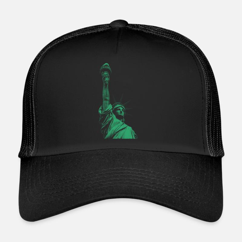 Statue de la Liberté - Casquette trucker  - noir/noir