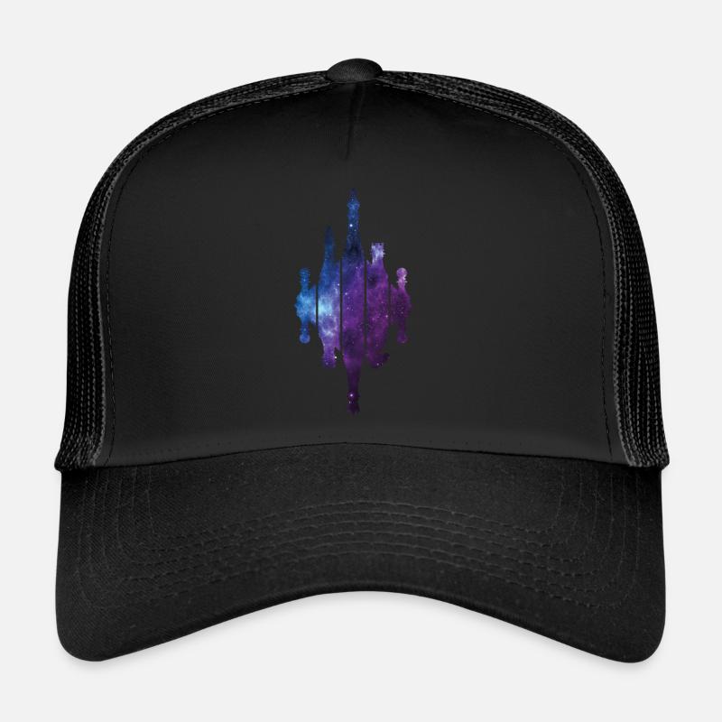 JOUEURS D’ÉCHECS PIÈCES D’ÉCHECS - Casquette trucker  - noir/noir