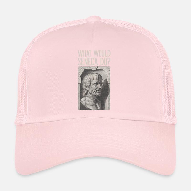 Seneca Bust Stoic Stoa WHAT WOULD SENECA DO? Trucker Cap