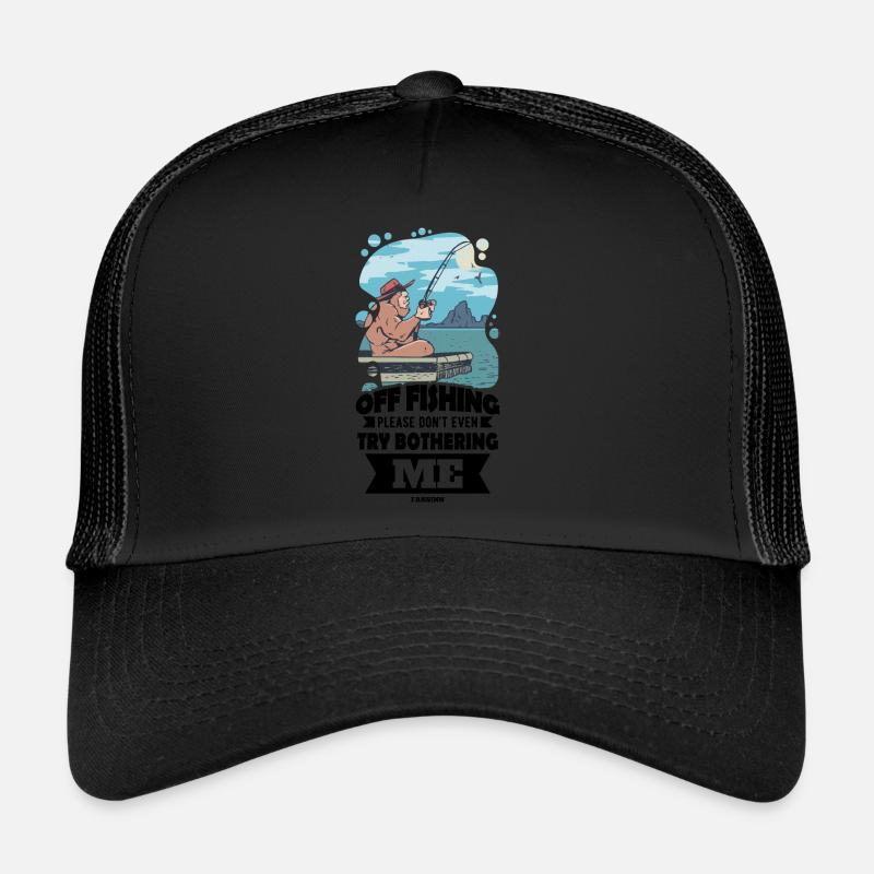 Pêcheur - Casquette trucker  - noir/noir