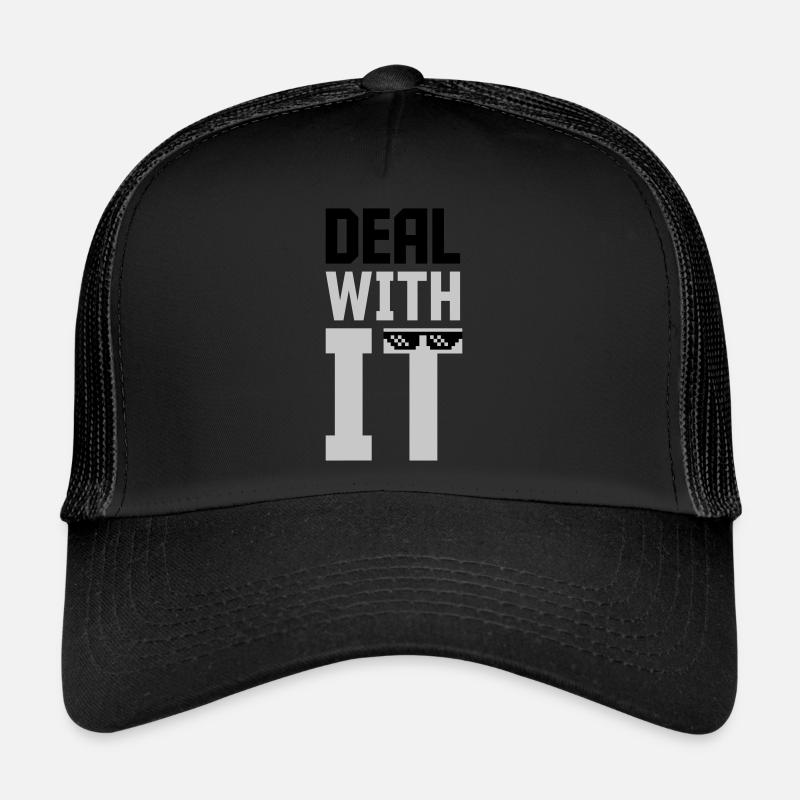 Meme Deal with it Trucker Cap