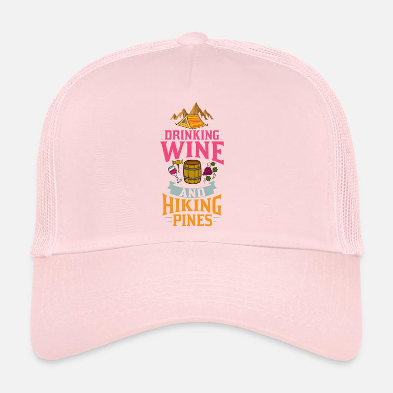 Camping Wein Trinker Anfänger Camper Wandern Trucker Cap