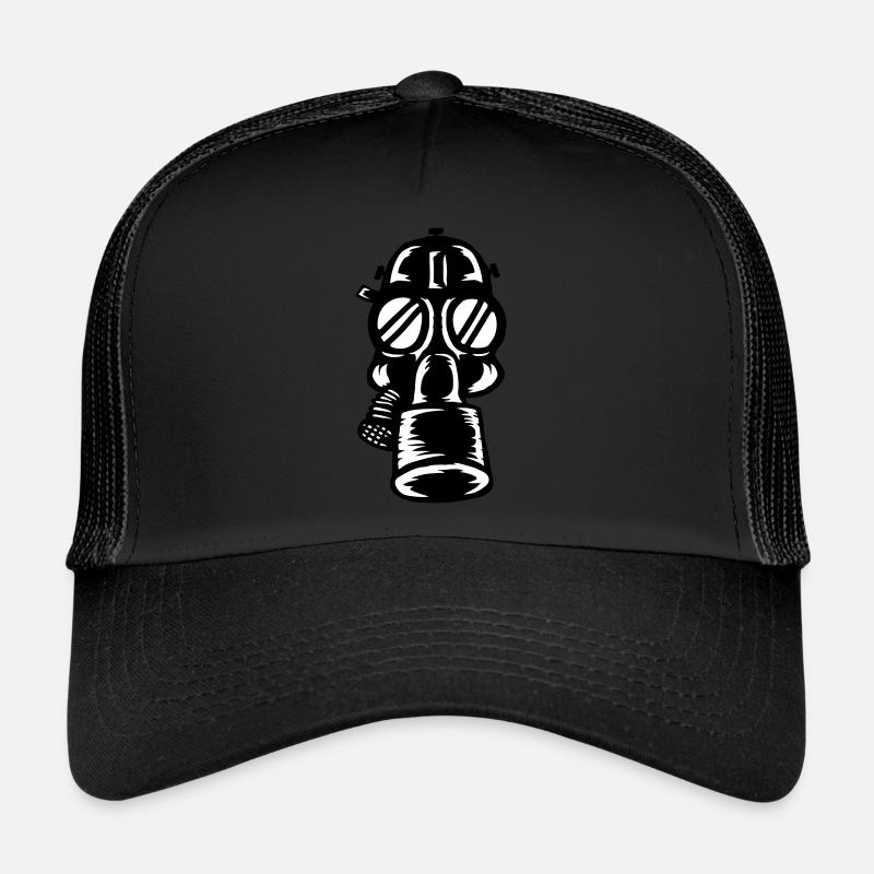 Retro Filter Gasmaske Design Trucker Cap