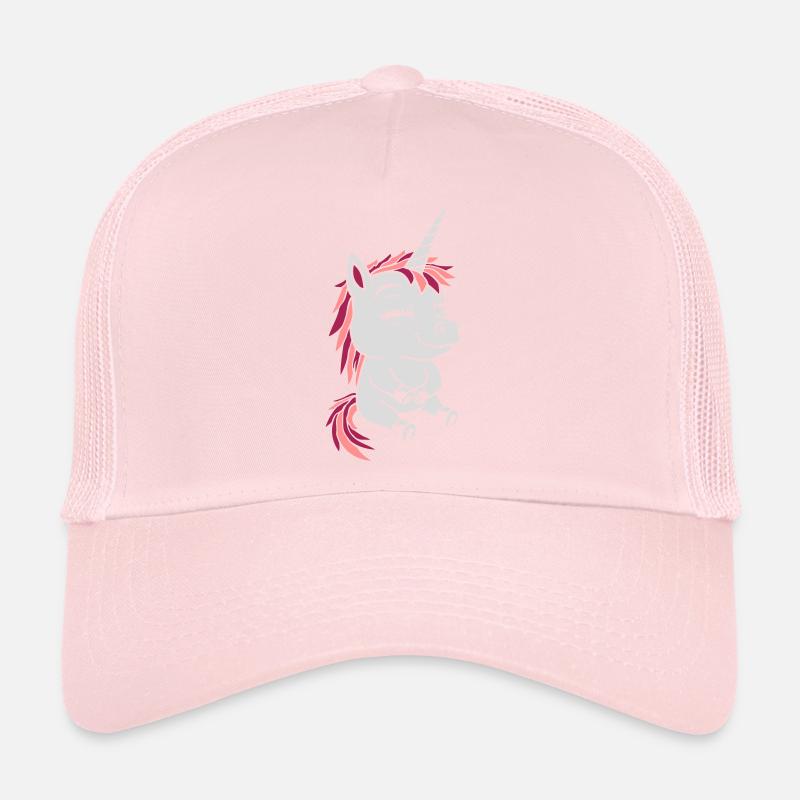 Bande dessinée petite licorne assise Casquette trucker 