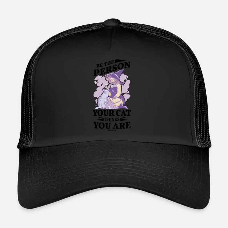 meilleur chat maman chat dame propriétaire de chat Geschen Casquette trucker 