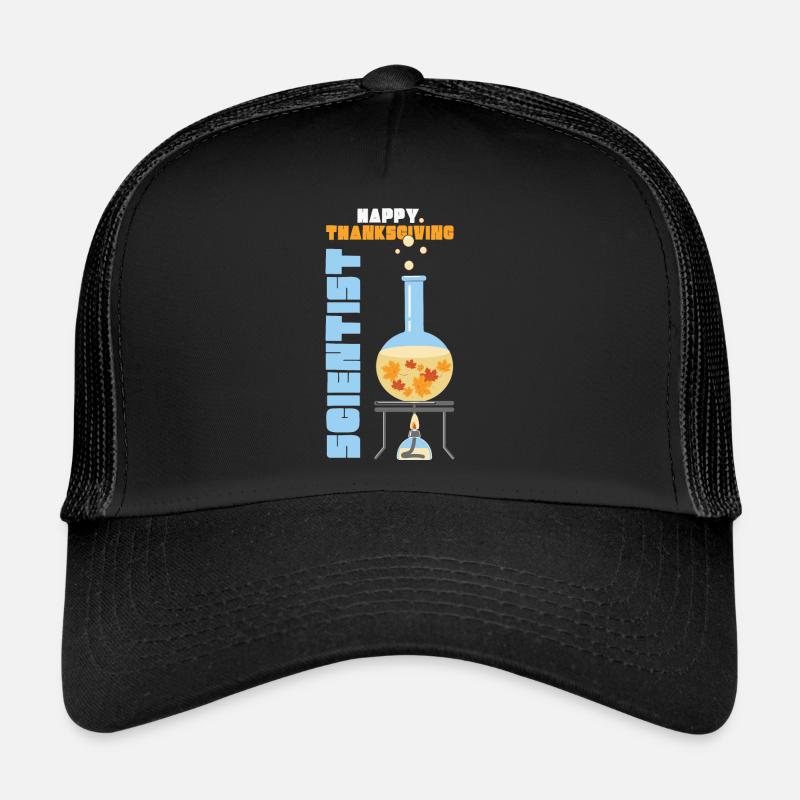 Happy Thanksgiving Scientist Fall Trucker Cap