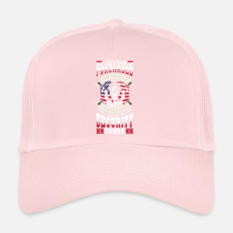 Agent de sécurité profession de gardien videur Casquette trucker 