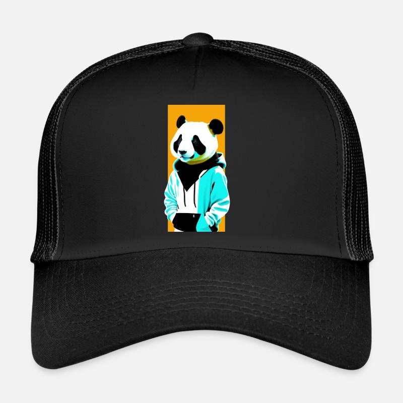 Panda en sweat à capuche Casquette trucker 