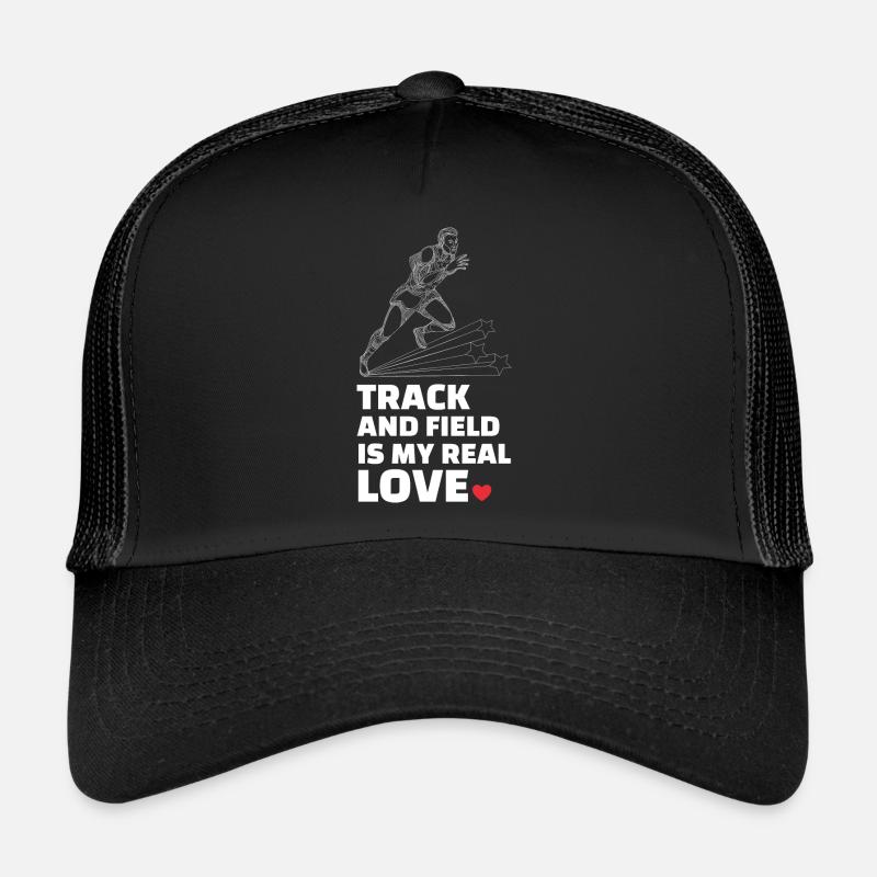 J’adore l’athlétisme - Casquette trucker - noir/noir