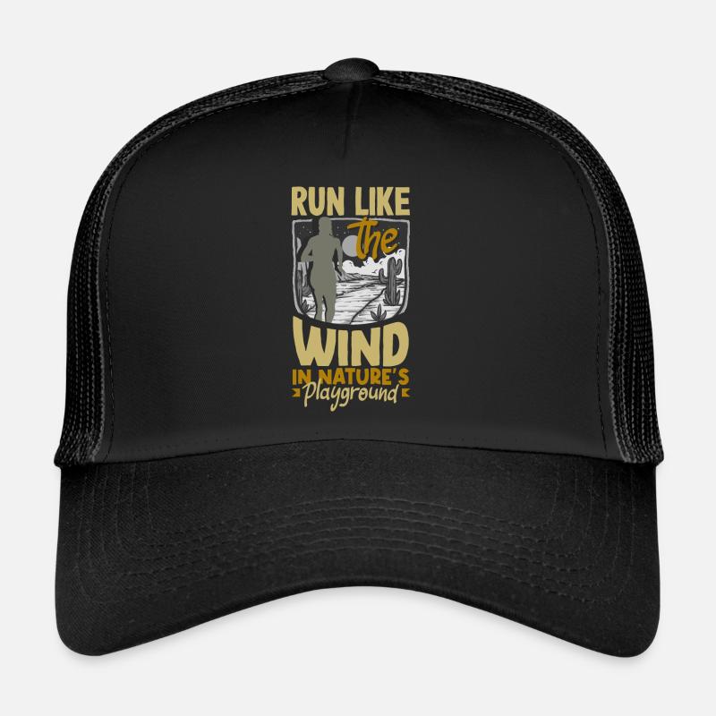 Courez comme le vent dans le terrain de jeu de la nature Casquette trucker 