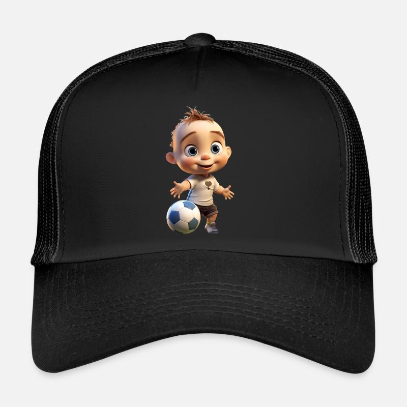 Fussballer Junge Trucker Cap