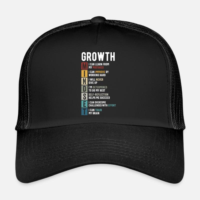 Definition des Growth Mindset - Motivierende Zitate Trucker Cap