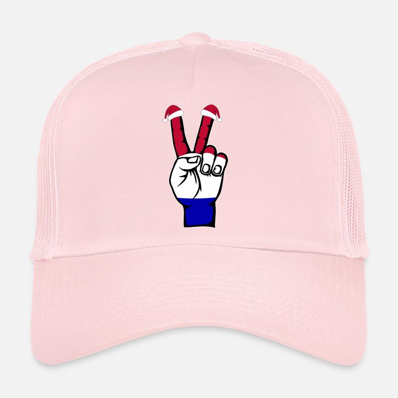 Drapeau de la Hollande Symbole de la paix de Noël Casquette trucker 
