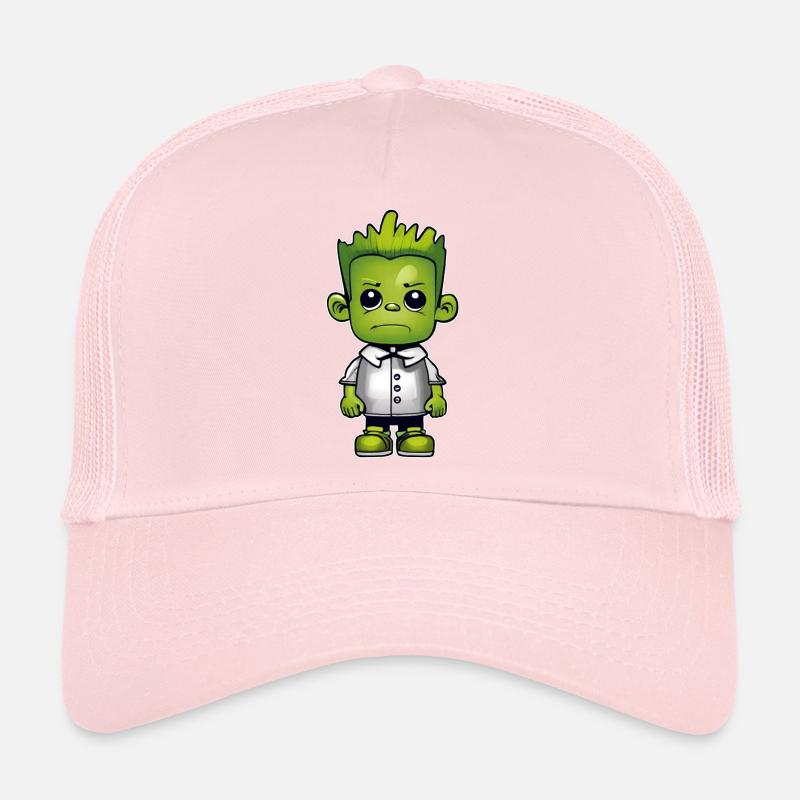 Monstre vert mignon Casquette trucker 