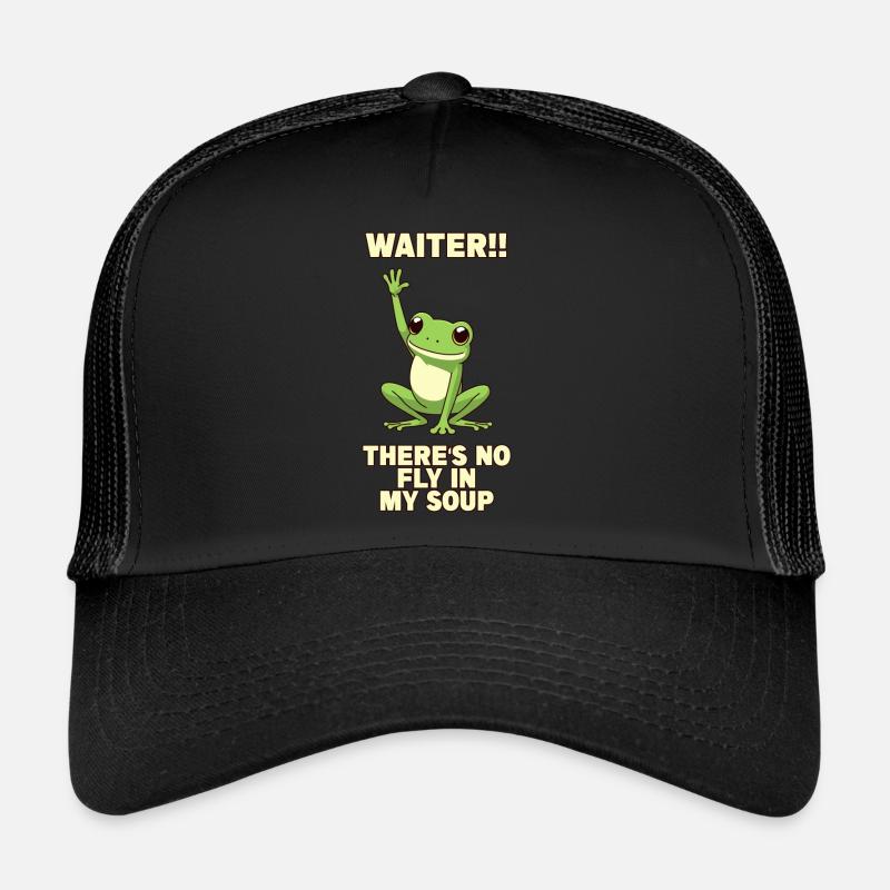 Frosch Lustig Witzig - Trucker Cap - Schwarz/Schwarz
