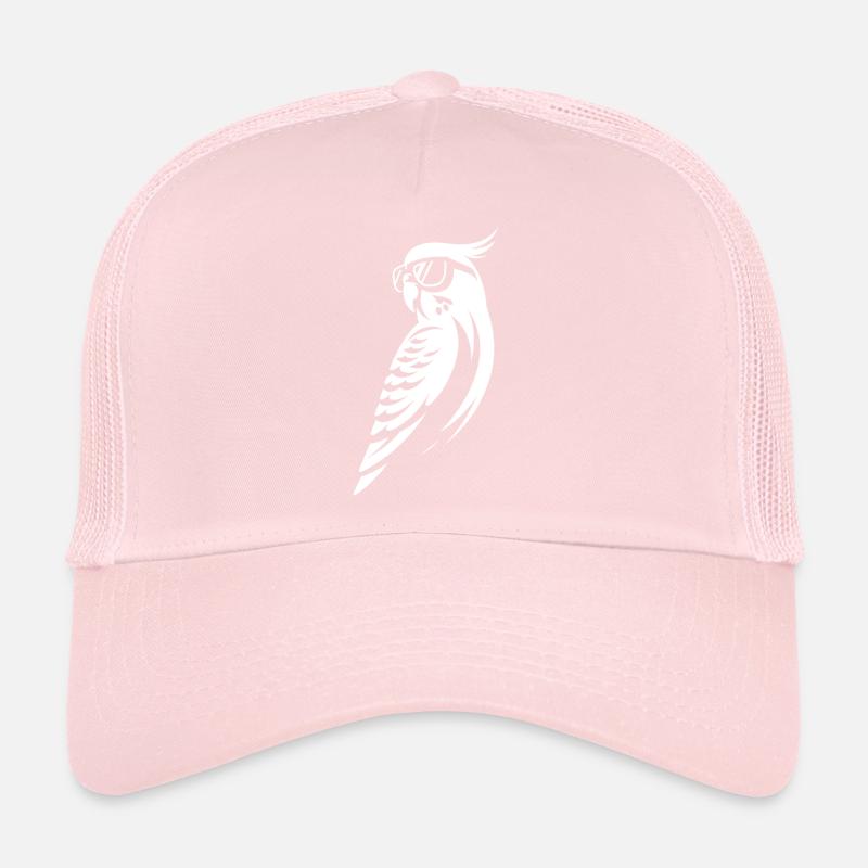 Perruche décontractée avec lunettes de soleil Casquette trucker 