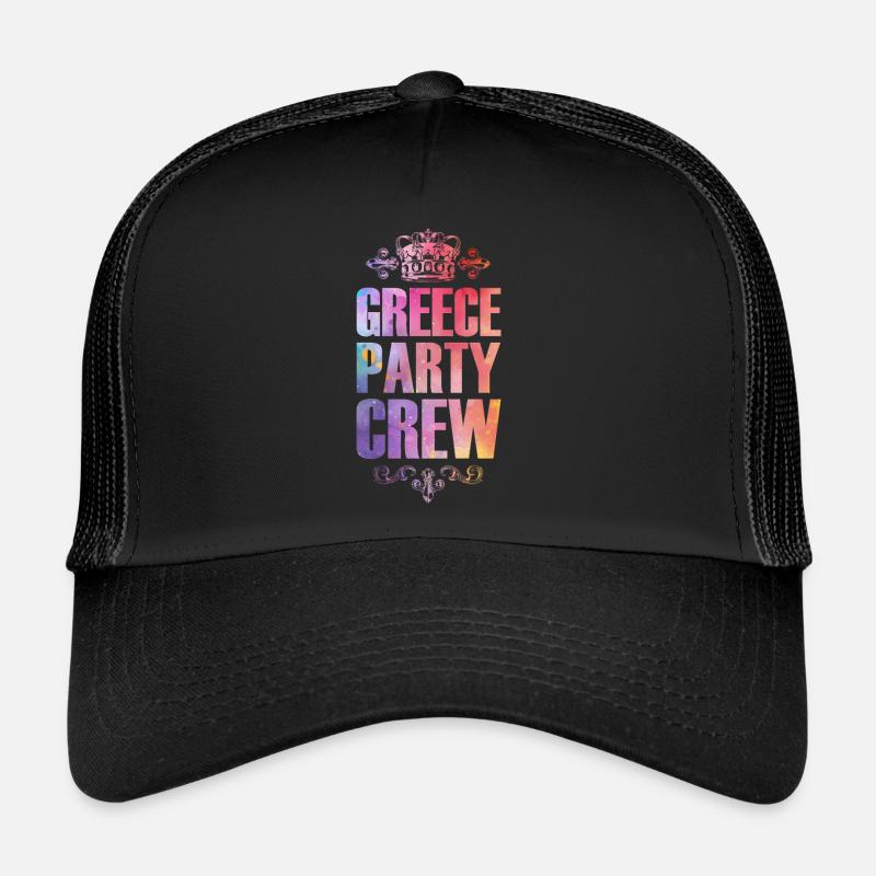 Grèce Fête Crew Vacances Colorées Casquette trucker 