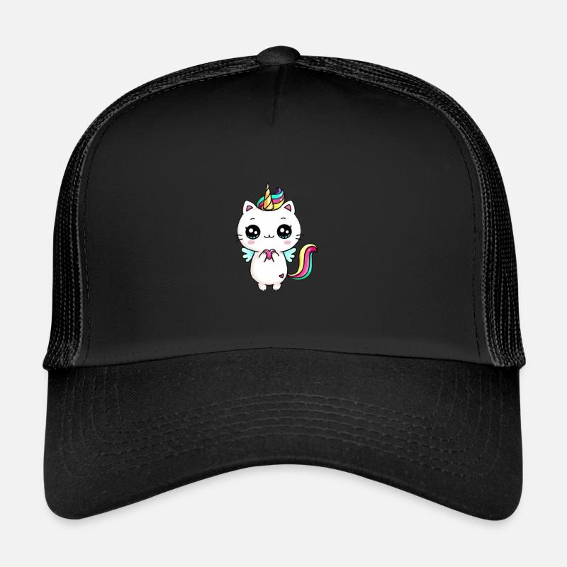 chaton - Casquette trucker  - noir/noir