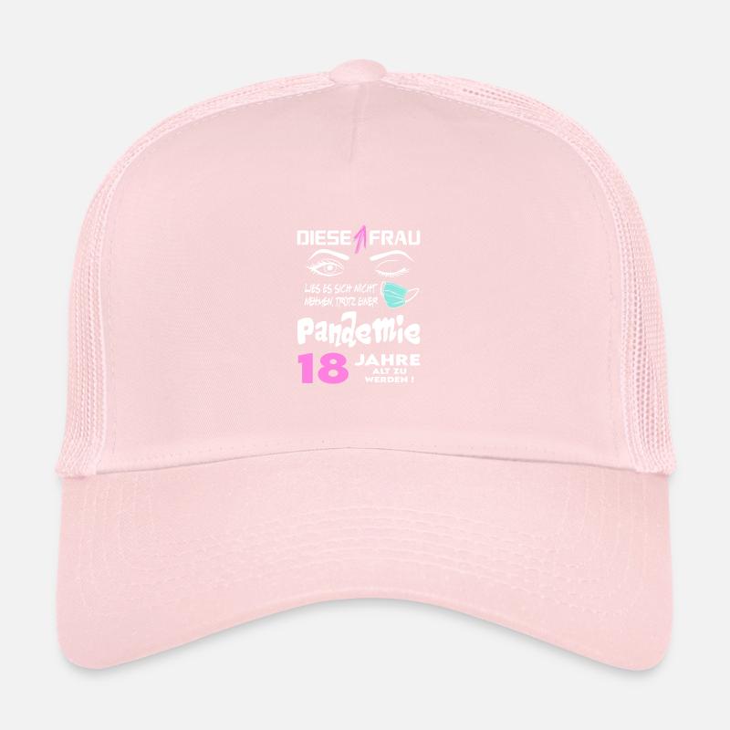 Geburtstag Frau Pandemie Lockdown Corona 18 Trucker Cap