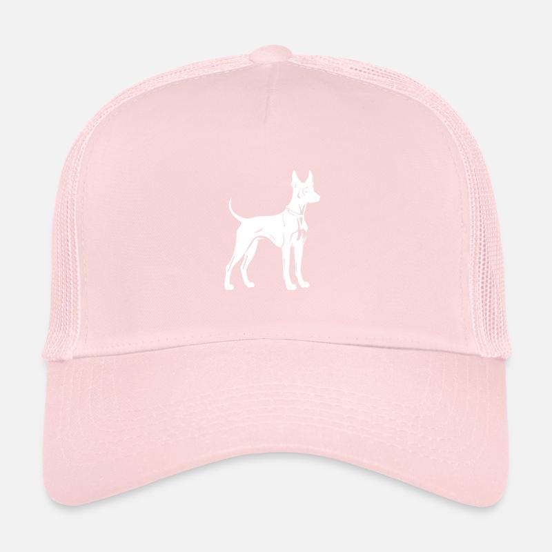 Silhouette de chien doberman Casquette trucker 
