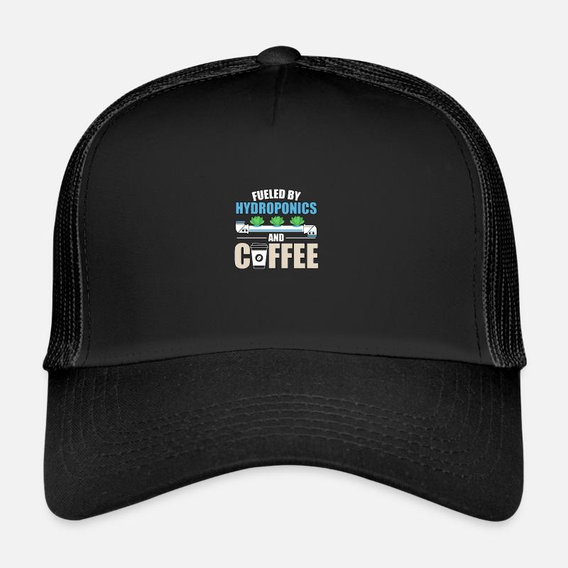 Fueled By Hydroponics And Coffee Hydroponik Trucker Cap