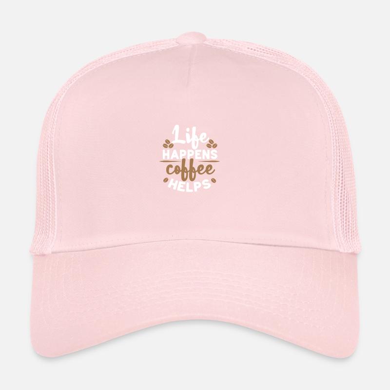 Life Happens Coffee aide le café Kaffee Casquette trucker 