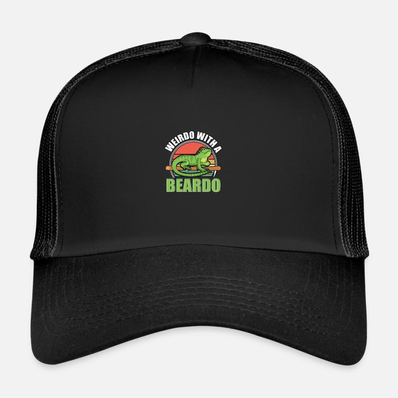 Weirdo avec un animal de compagnie Beardo Lizard Gecko Casquette trucker 
