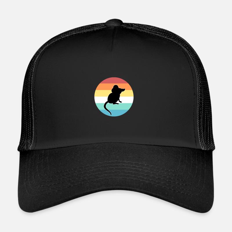 Maus - Trucker Cap - Schwarz/Schwarz