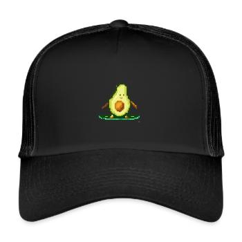 Surfing Avokado - Trucker Cap - Schwarz/Schwarz - Vorne