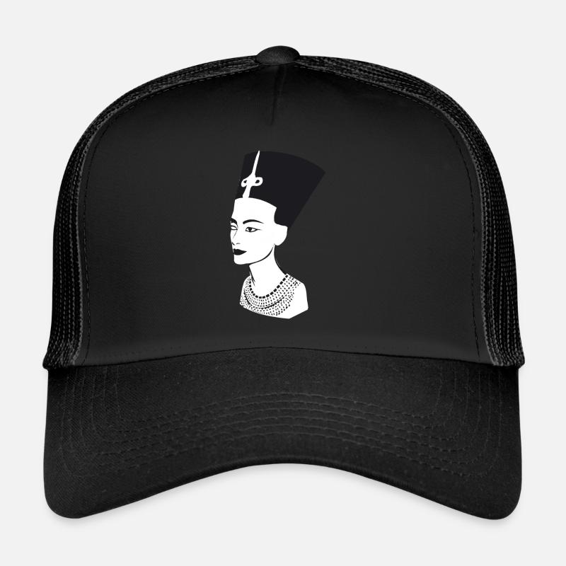 Cleopatra Egypt ancient - Trucker Cap - Schwarz/Schwarz