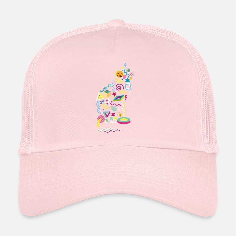 Memphis Style 80s Cat Casquette trucker 
