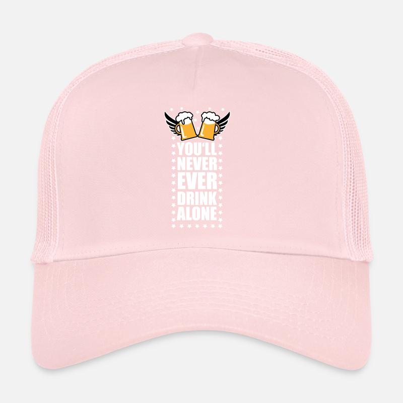 87 You'll Never Ever Drink Alone Beer Trucker Cap
