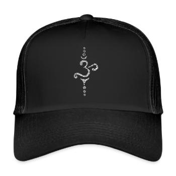SYMBOLE DE L’OM - Casquette trucker  - noir/noir - Devant