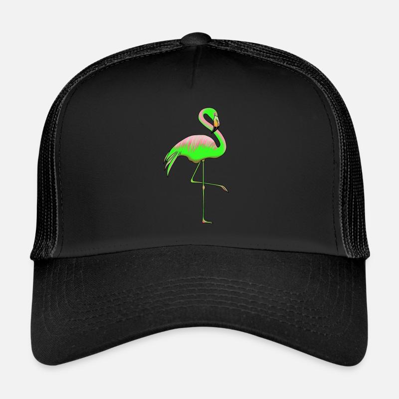Flamingo Neon Geschenk Trucker Cap